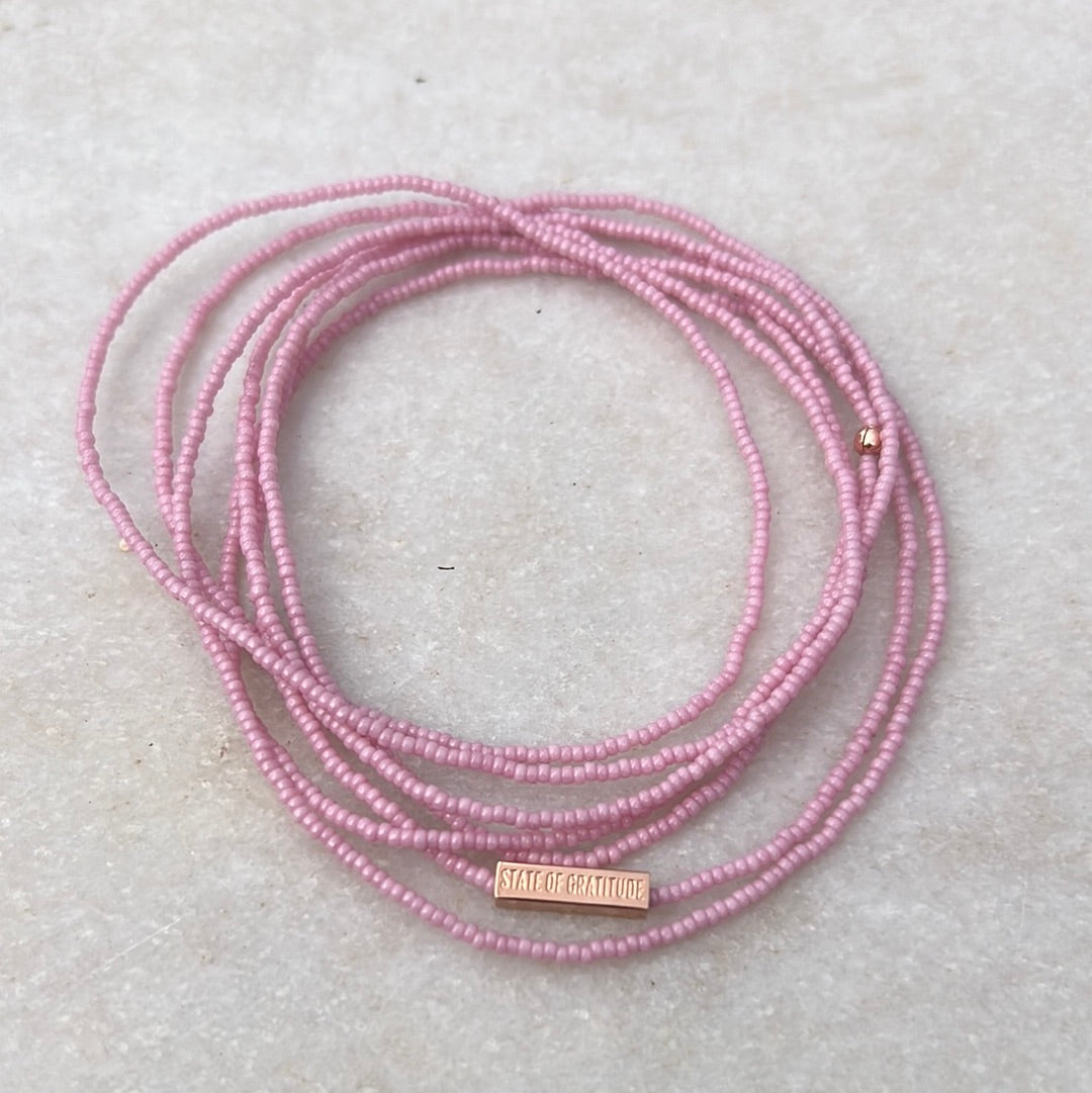 Rosey Gratitude Bracelet Wrap