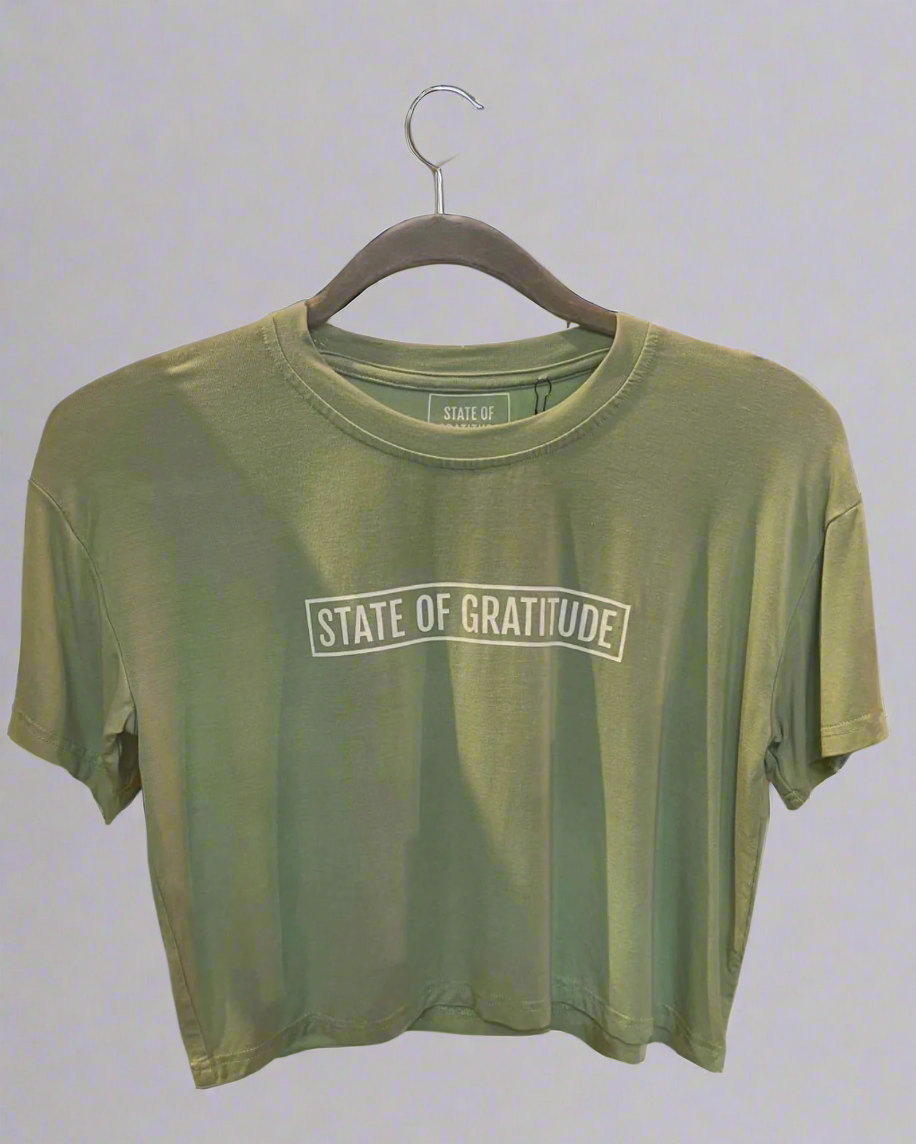 State of Gratitude Pistachio Crop Tee