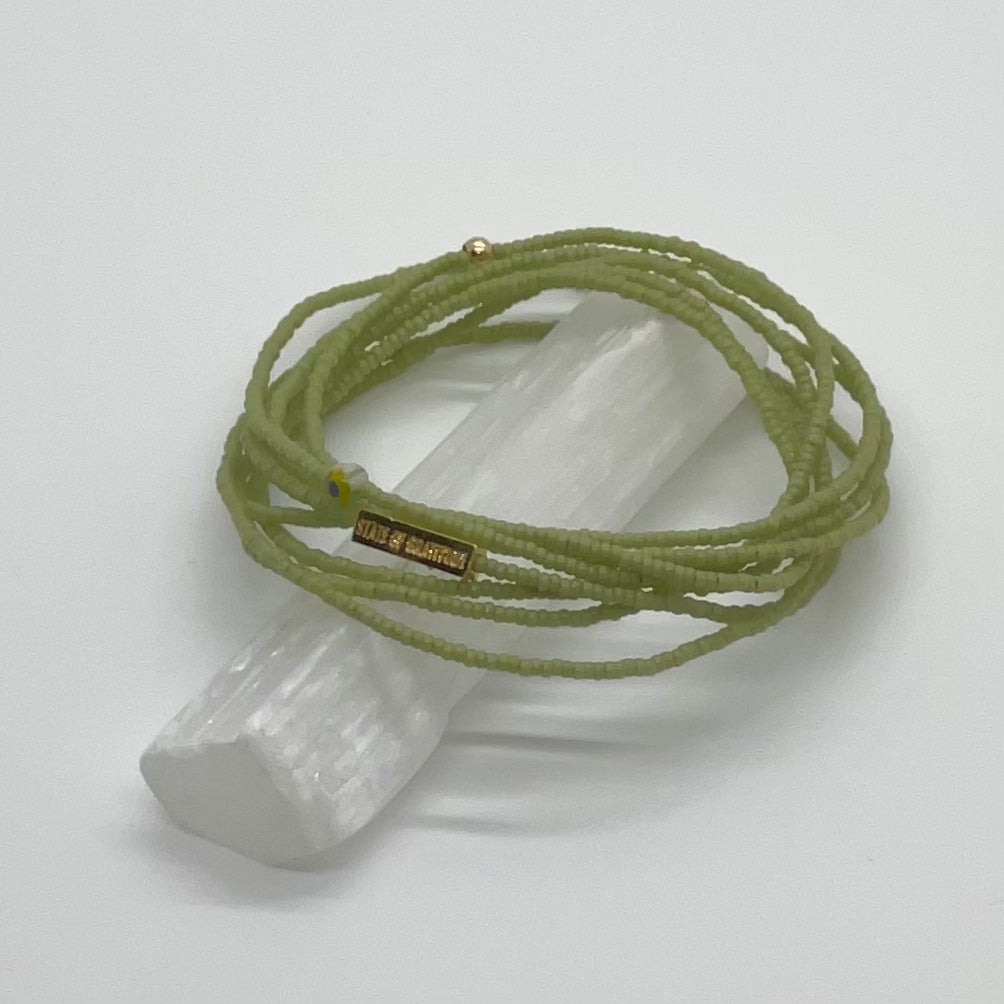 Pistachio Gratitude Bracelet Wrap